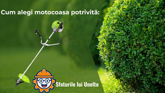 Motocoasă folosită în grădină – ghid de alegere motocoasă potrivită Unelto.ro