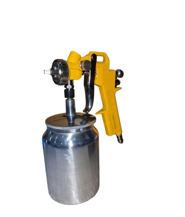Pulverizator pentru vopsit 990SA cu rezervor metalic de 1000 cc, duză 1.5 mm, compatibil compresoare