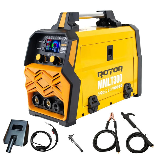 Aparat de sudură multifuncțional ROTOR 300A vedere pachet complet
